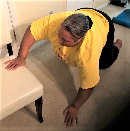 Empish Crawling to Chair